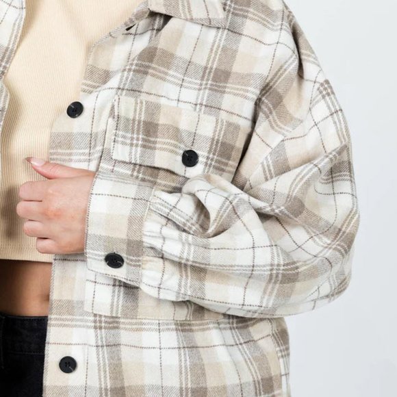 Princess Polly Check Shirt/Coat - Picture 3 of 5